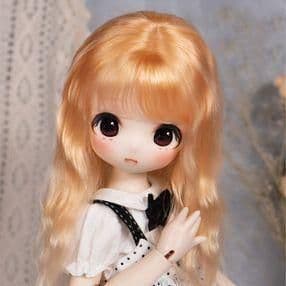 WY102 BJD 1/3 人形 ドール ウィッグ カツラ 耐熱 ハンドメイ