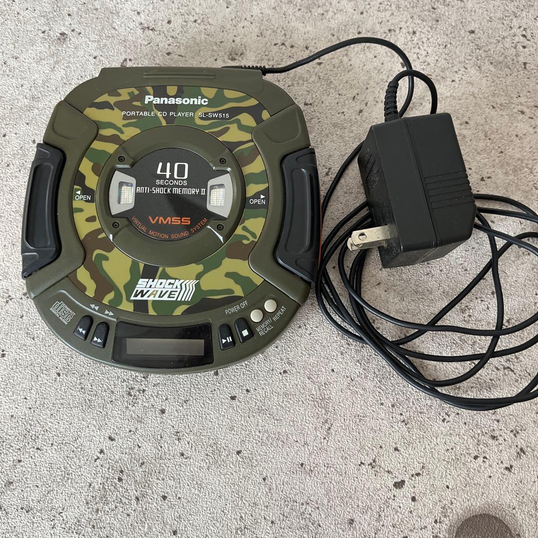 Panasonic ポータブルCDプレーヤー SL-SW515 ACアダプタ付き
