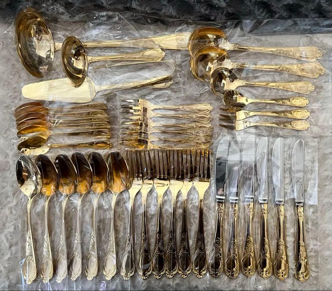 SBS社製　ゾーリンゲン　カトラリーセット（23/24K純金P）ディナーセット