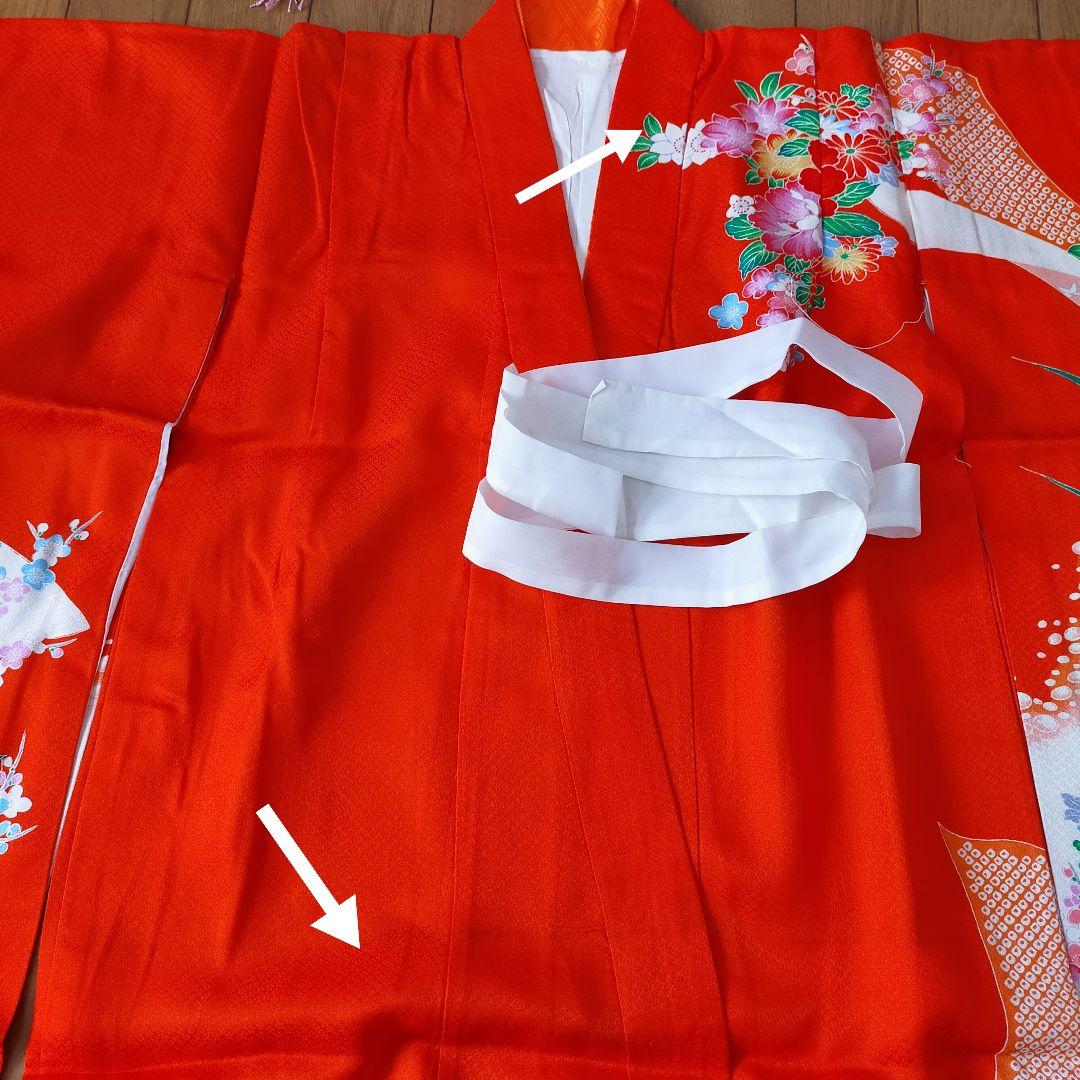 七五三 7歳 正絹 セット 012602 金駒刺繍 牡丹 菊 萩 藤 梅