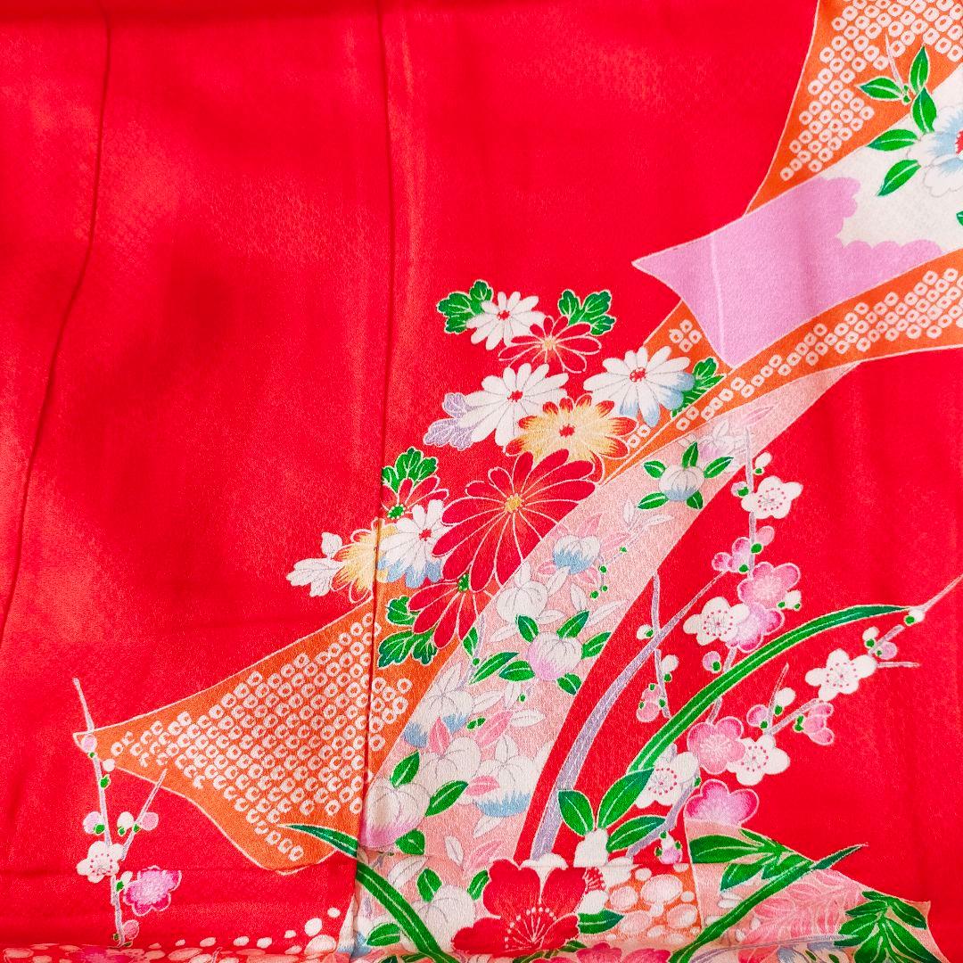 七五三 7歳 正絹 セット 012602 金駒刺繍 牡丹 菊 萩 藤 梅