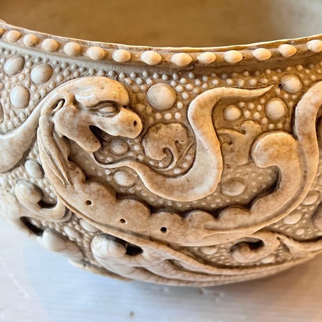 年成造化　花瓶　壺　中国美術　骨董品　年代物　アンティーク　希少