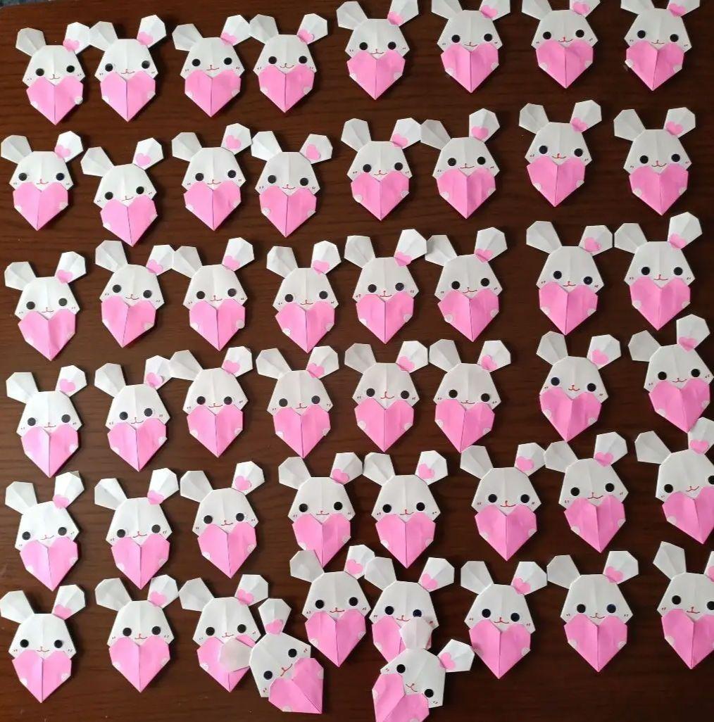 うさぎ　折り紙　バレンタイン　ご確認ページです。