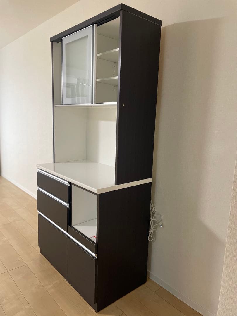 【ニトリ】未使用　カップボード　食器棚　キッチンボード　90 週末特価！