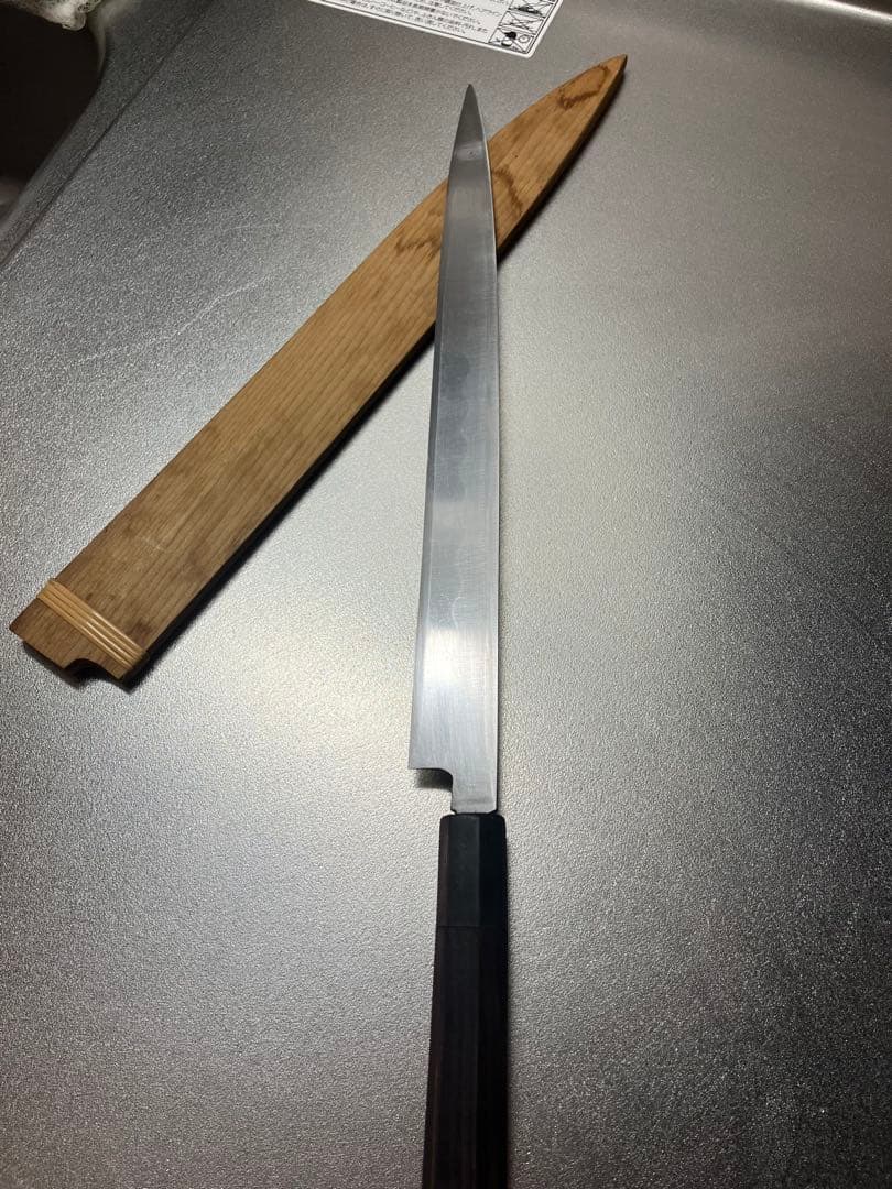 尚台正吉 テッサ包丁　本焼　尺寸　柳刃包丁 鞘付き