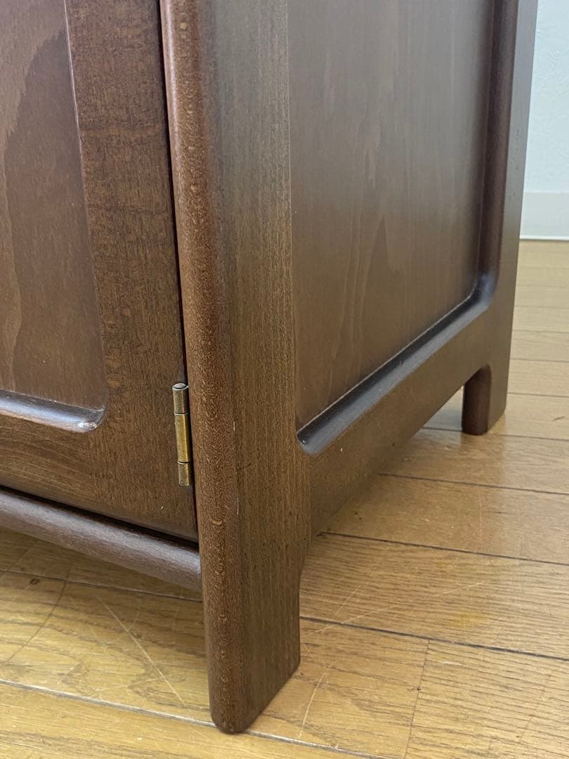 カリモク 電話台 キッチン レンジボード キャビネット 棚 コンセント付き