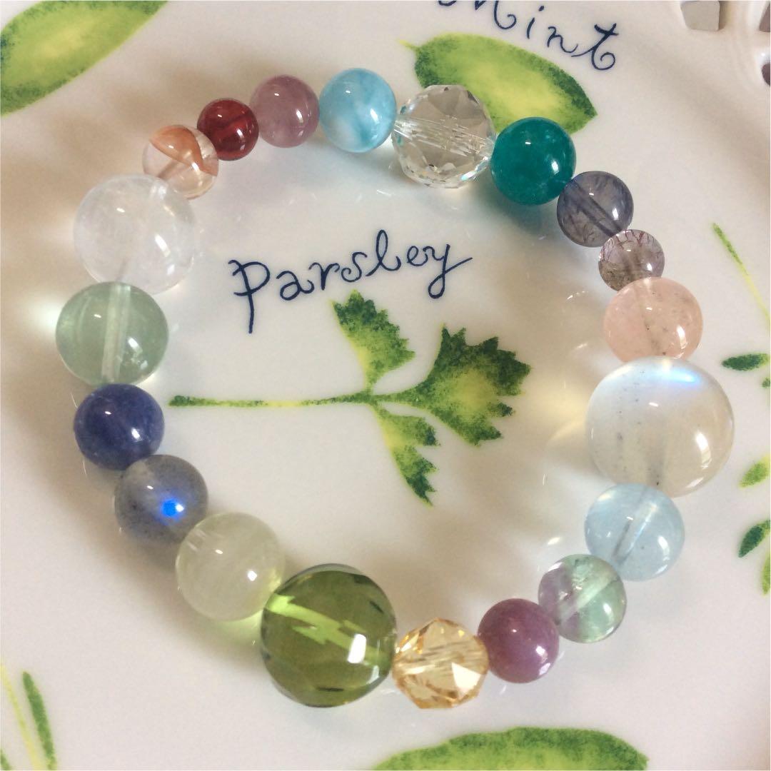 ブルームーンストーン エンジェルフェザークォーツ スーパー7 アンバー ラリマー