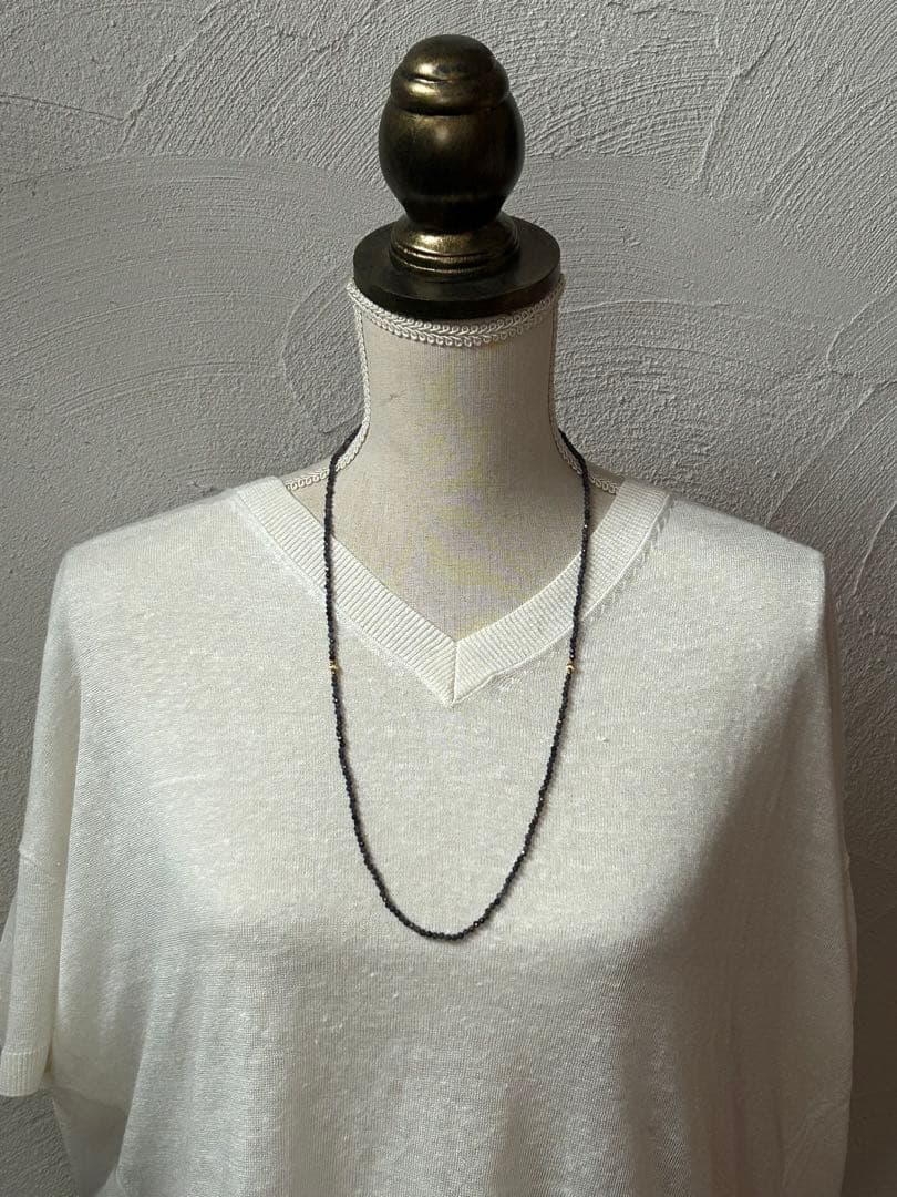 14KGF サファイアのネックレス