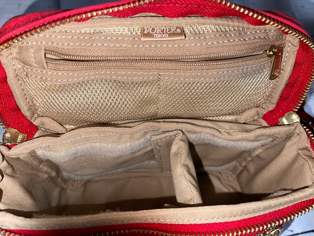 限定モデル！希少Nikon × PORTER コラボ カメラバッグ 帆布 レッド