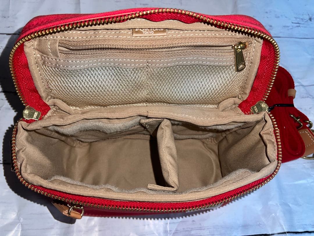 限定モデル！希少Nikon × PORTER コラボ カメラバッグ 帆布 レッド