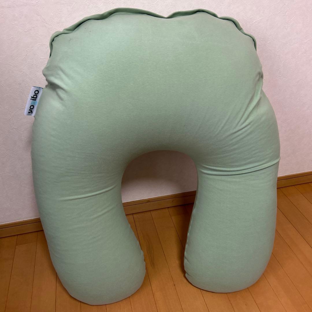 ヨギボー　サポート　U字型　ビーズクッション グリーン　ピスタチオ　カラー　美品