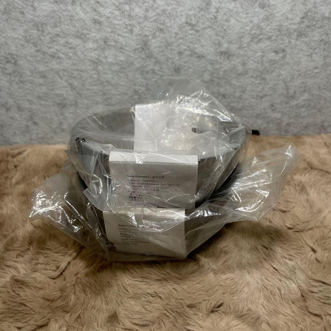 スノーピーク( peak) チタンダブルボウル 2個set
