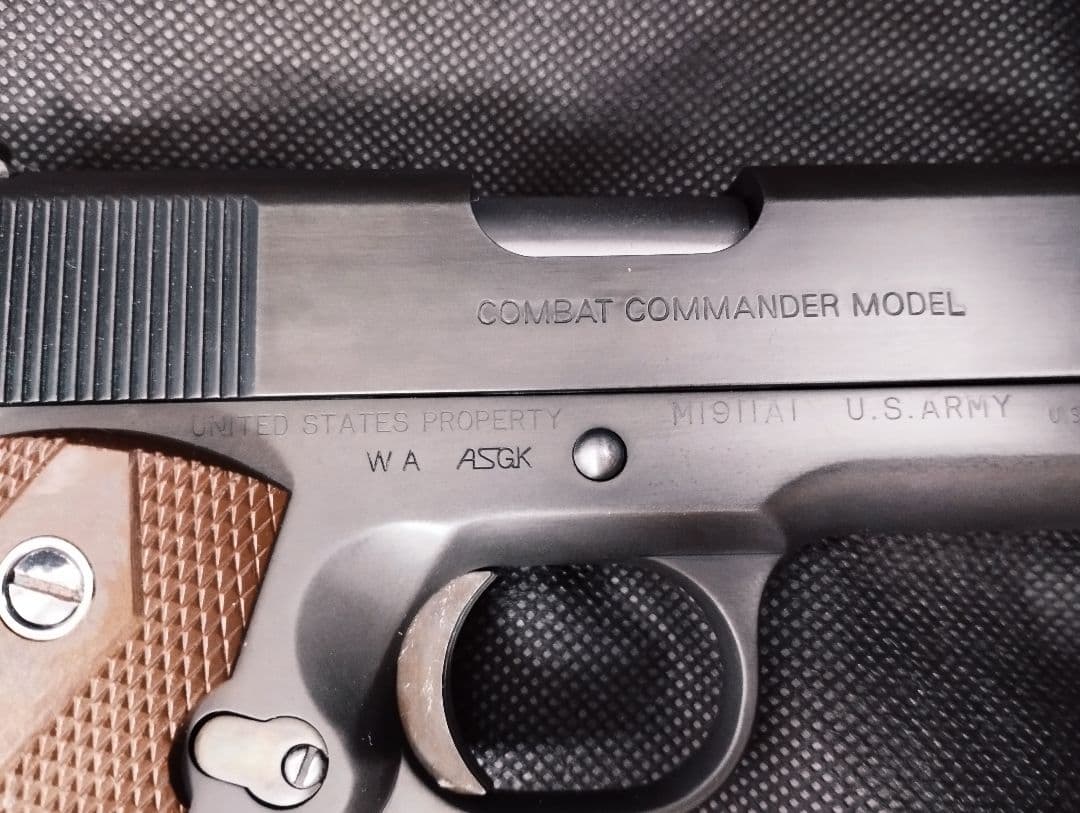 し*ゆ様 WA コルトコンバットコマンダーカスタム品　ガスブロ