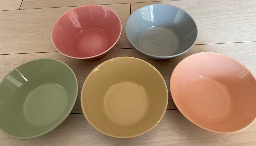 イッタラ ティーマ ボウル 15cm セラドングリーン 廃盤色 5つセット