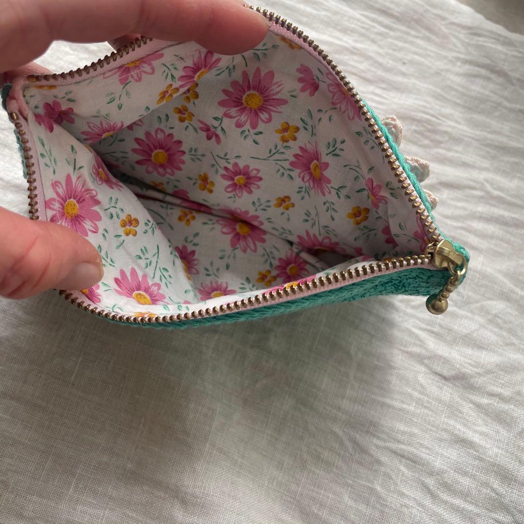 【 La Renaissance 】色彩記憶 刺し子マット手編みポーチ 記録写真