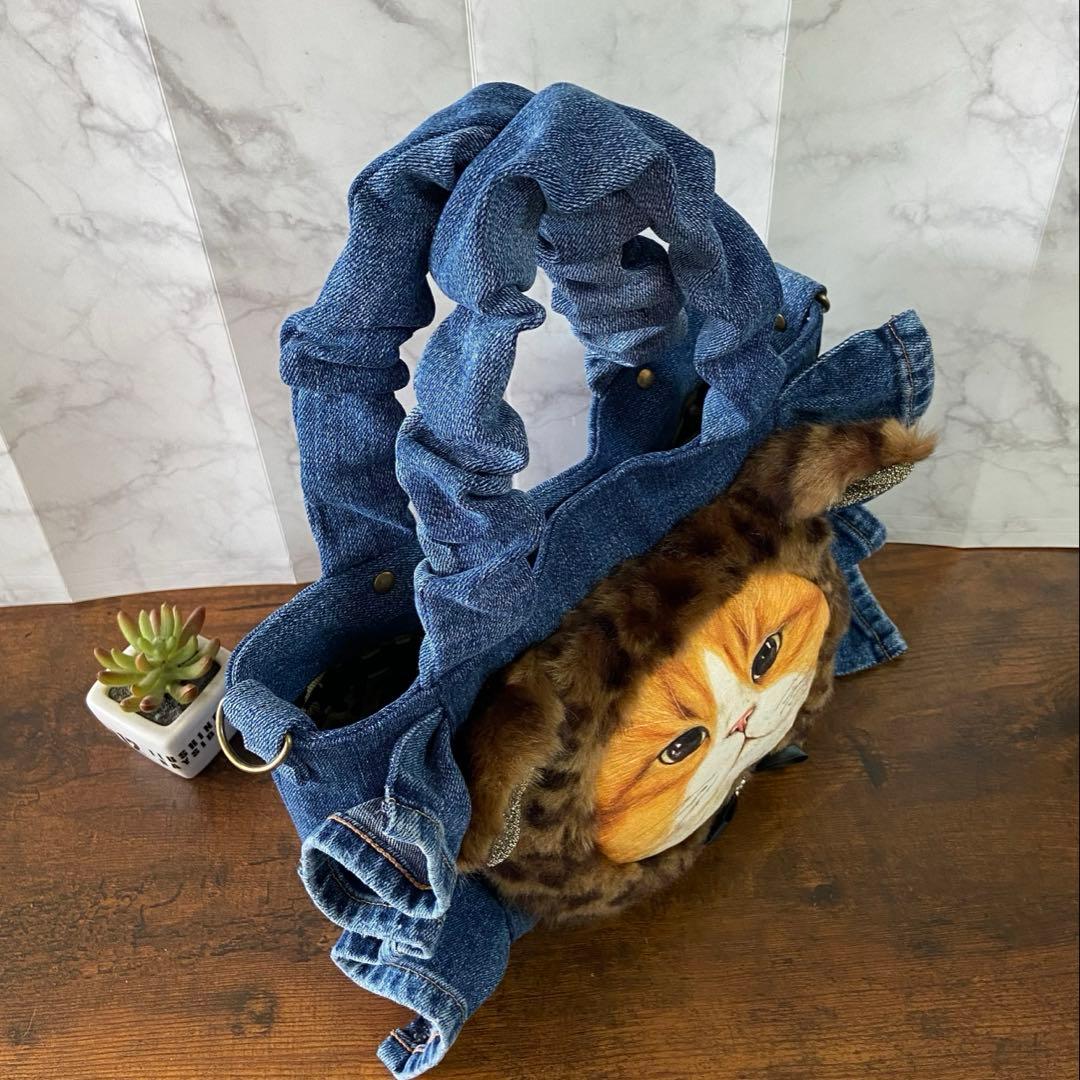 ゆ*ら様 コヤンイサムチョン♡デニムリメイク【フリルバッグ】ハンドメイド