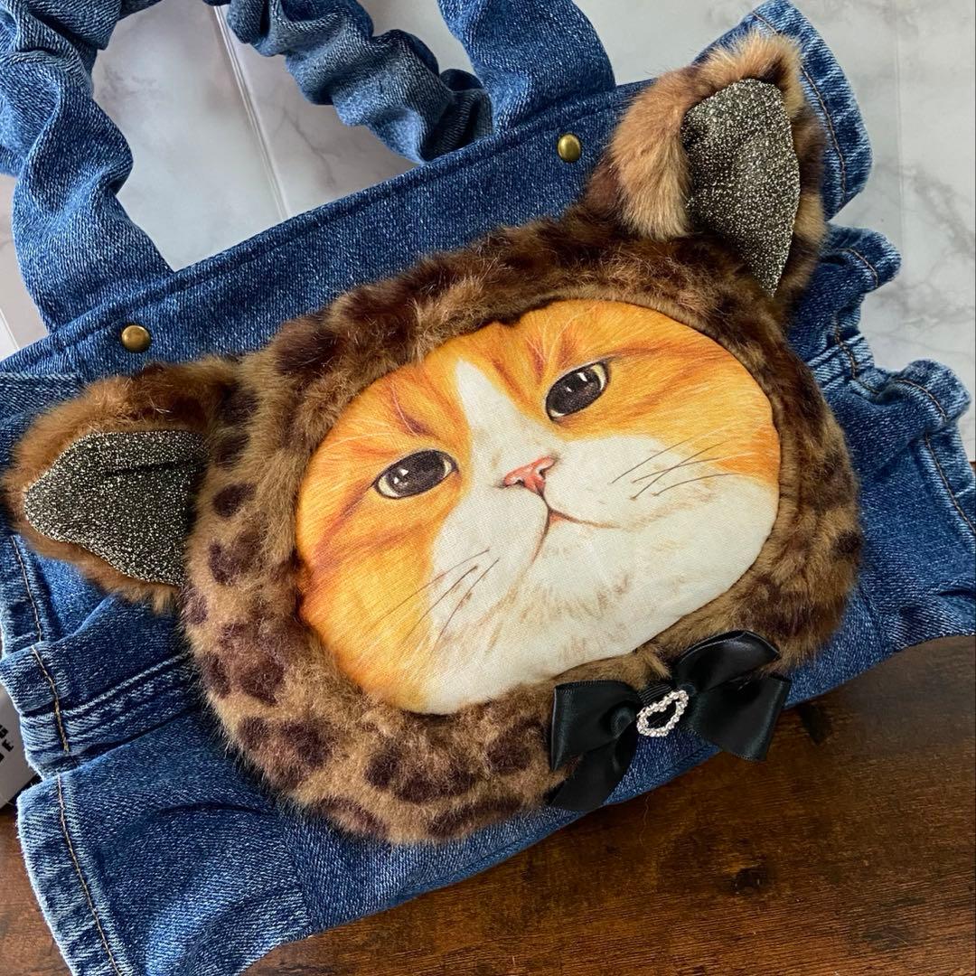 ゆ*ら様 コヤンイサムチョン♡デニムリメイク【フリルバッグ】ハンドメイド