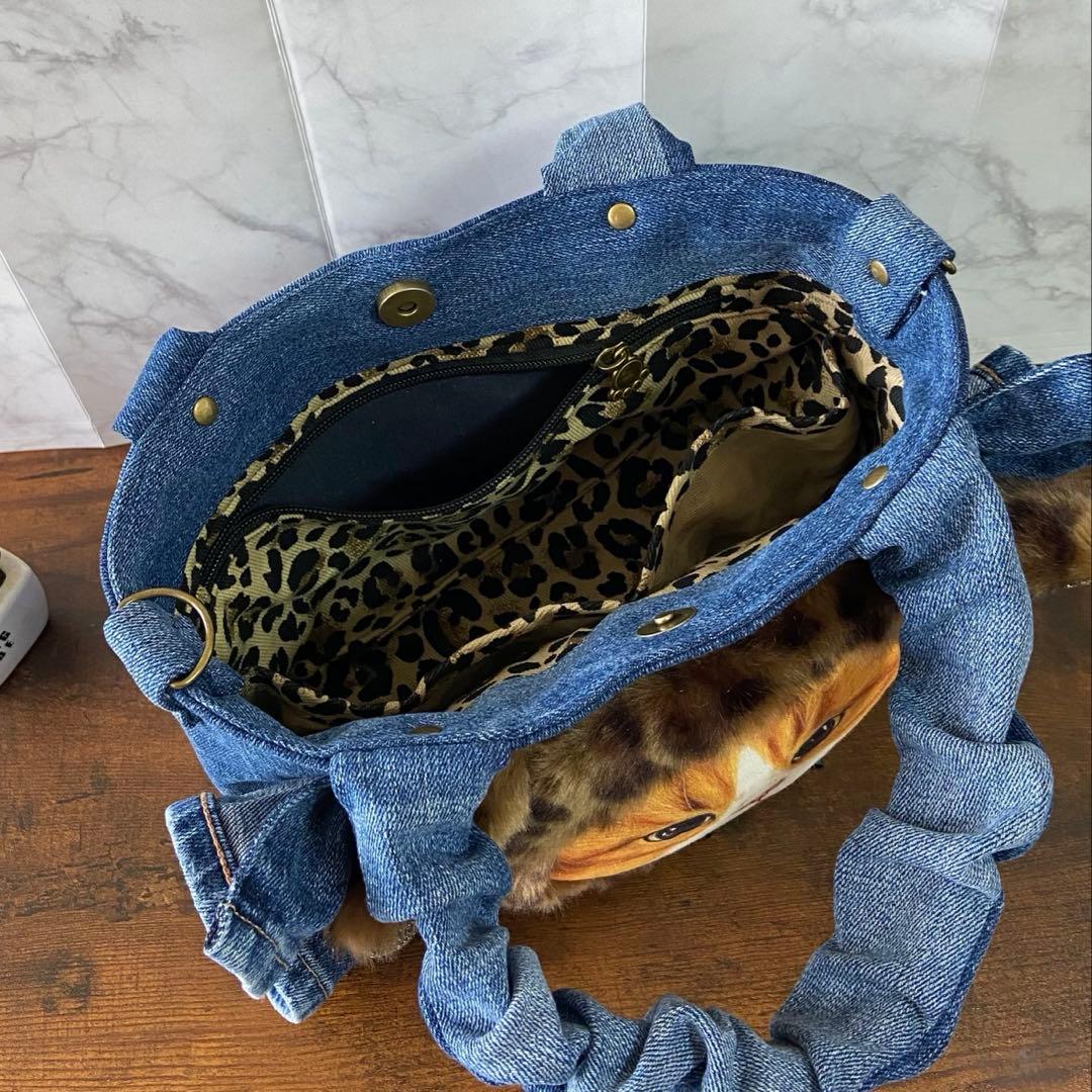 ゆ*ら様 コヤンイサムチョン♡デニムリメイク【フリルバッグ】ハンドメイド