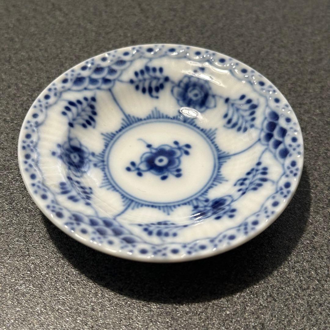 【美品】ロイヤルコペンハーゲン ブルーフルーテッドハーフレース 豆皿2枚セット