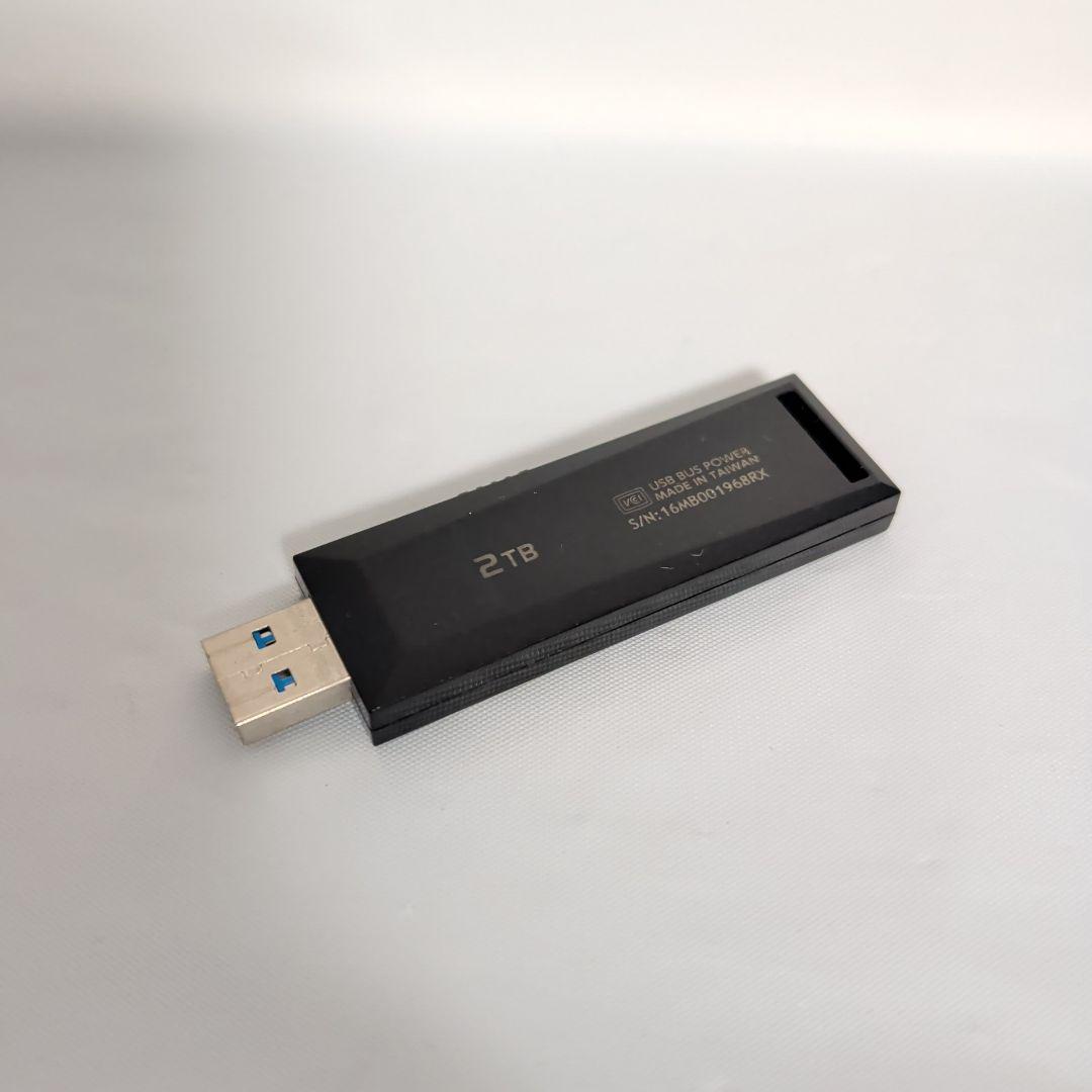 [IODATA] 外付けSSD 2TB スティック型 USB3.2Gen 2対応