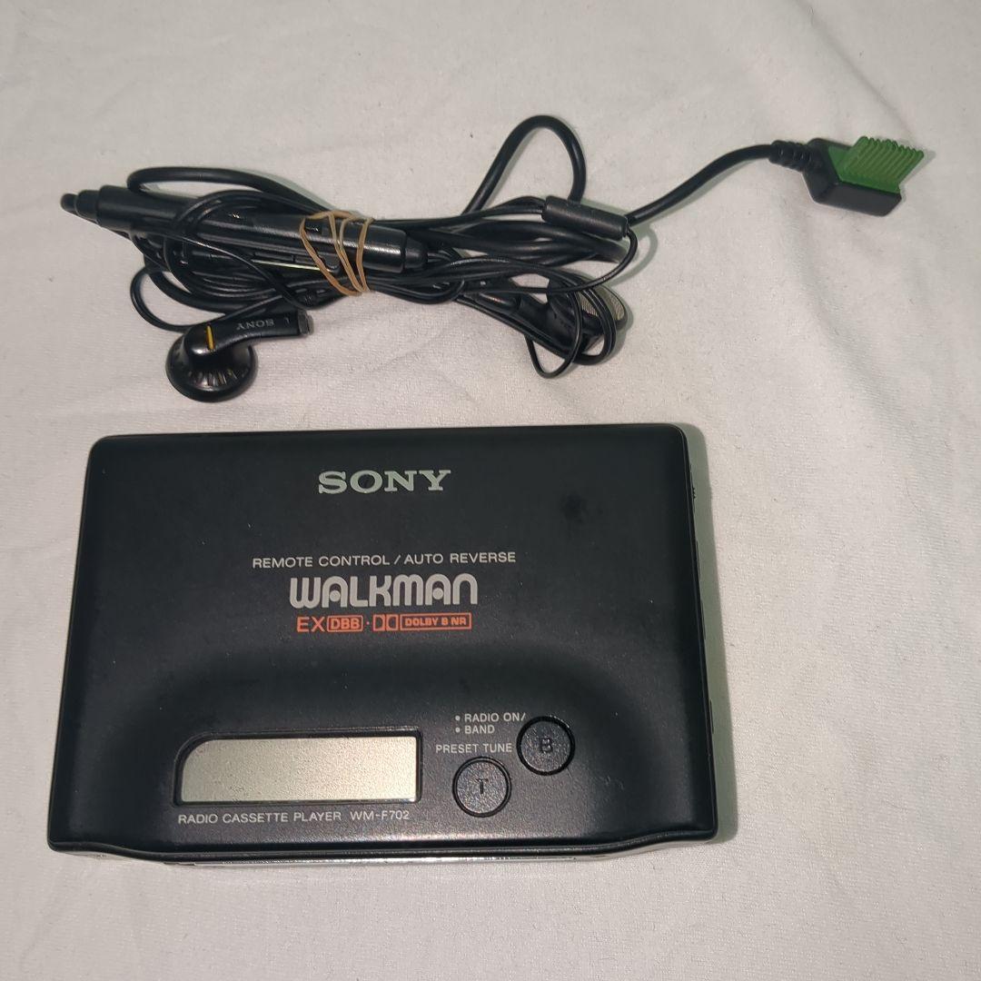 動作未確認　SONY ウォークマン WM-F702　リモコン付　外観美品