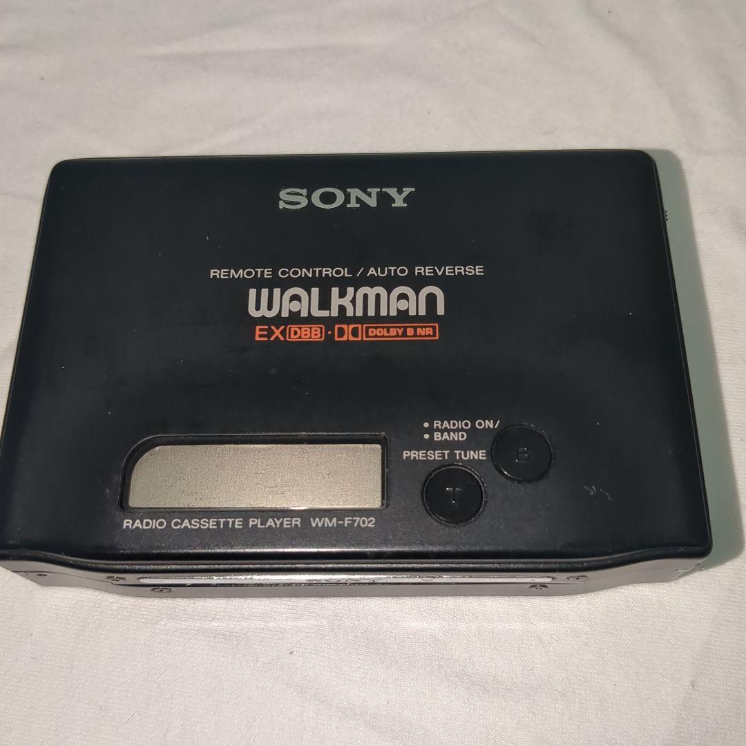 動作未確認　SONY ウォークマン WM-F702　リモコン付　外観美品