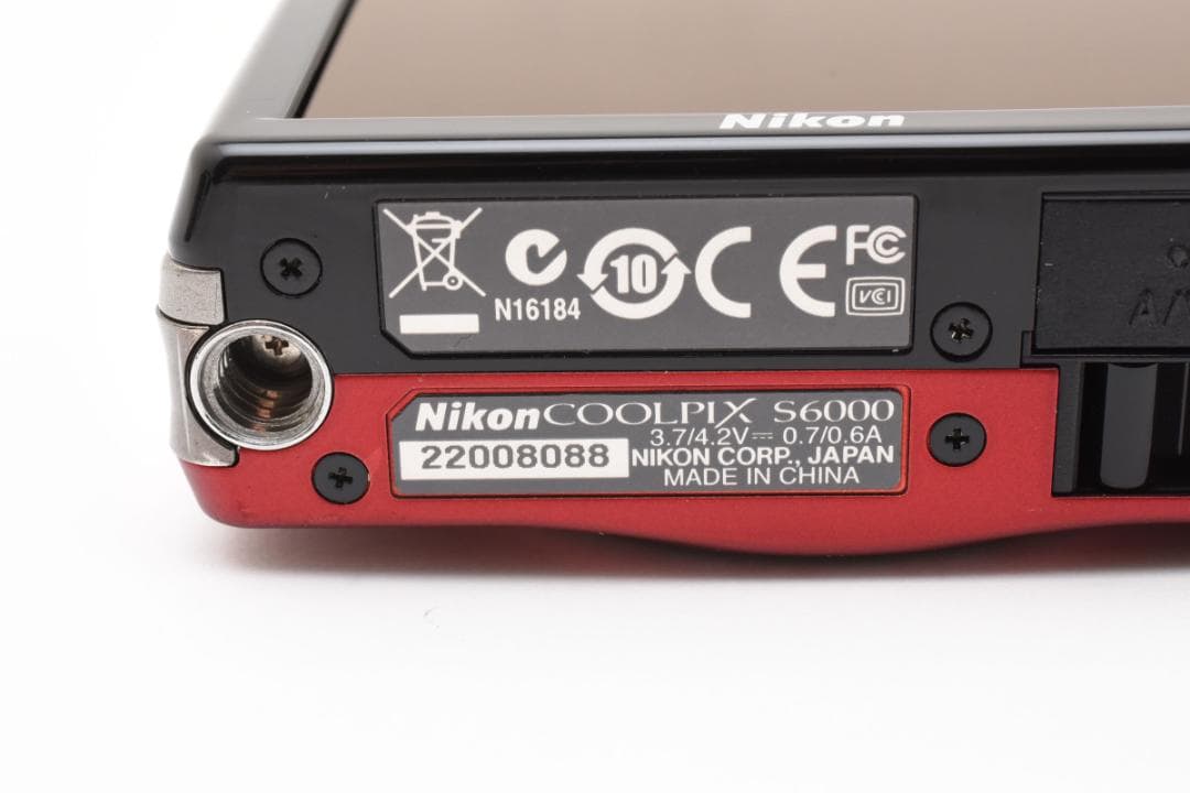 Nikon COOLPIX S6000 レッド コンパクトデジタルカメラ
