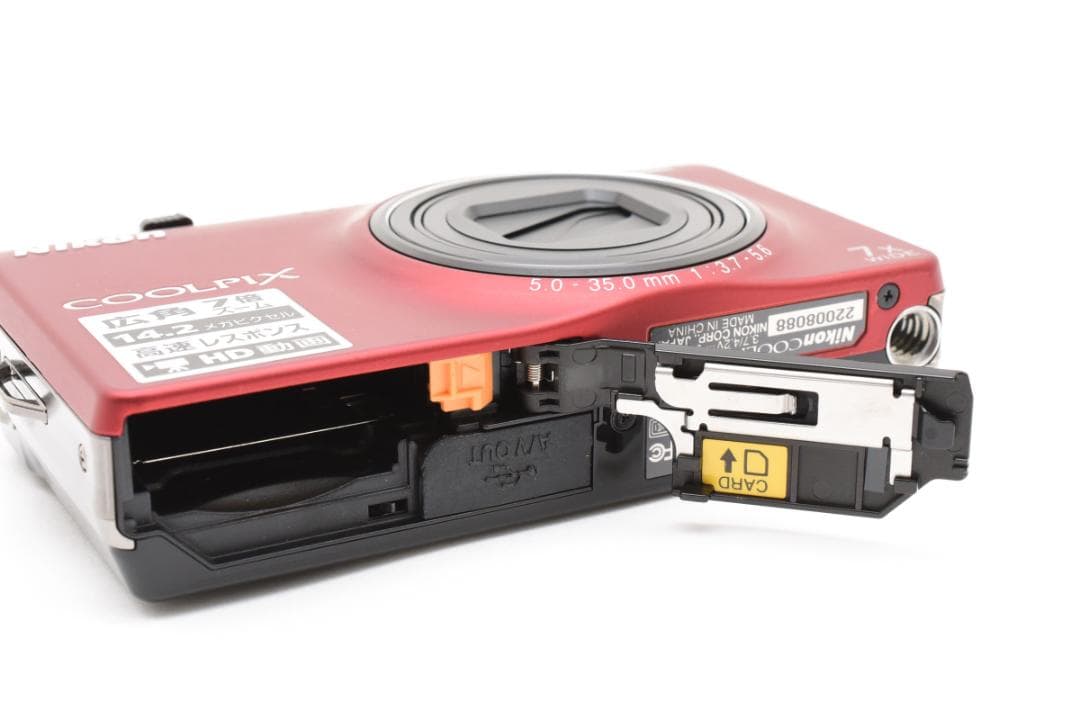 Nikon COOLPIX S6000 レッド コンパクトデジタルカメラ