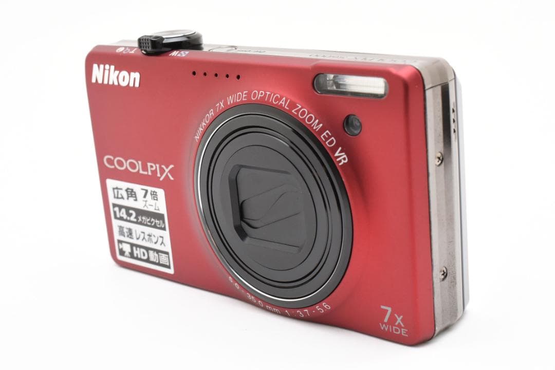 Nikon COOLPIX S6000 レッド コンパクトデジタルカメラ