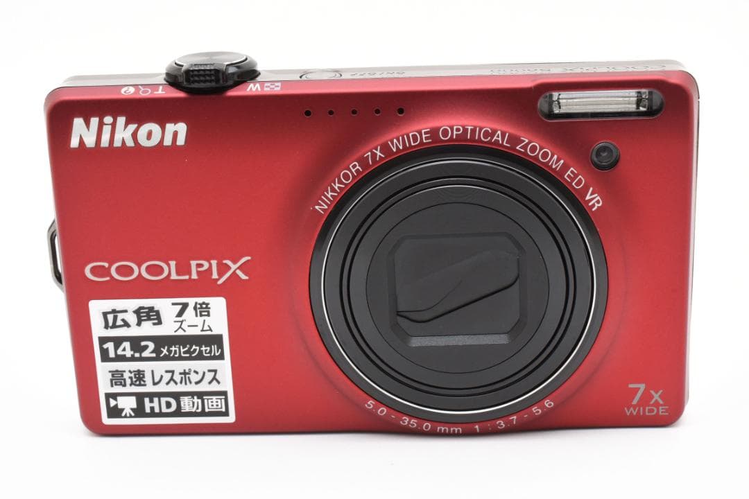 Nikon COOLPIX S6000 レッド コンパクトデジタルカメラ
