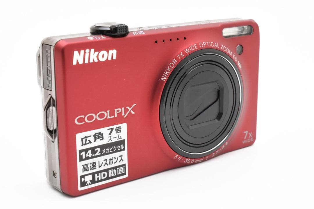 Nikon COOLPIX S6000 レッド コンパクトデジタルカメラ