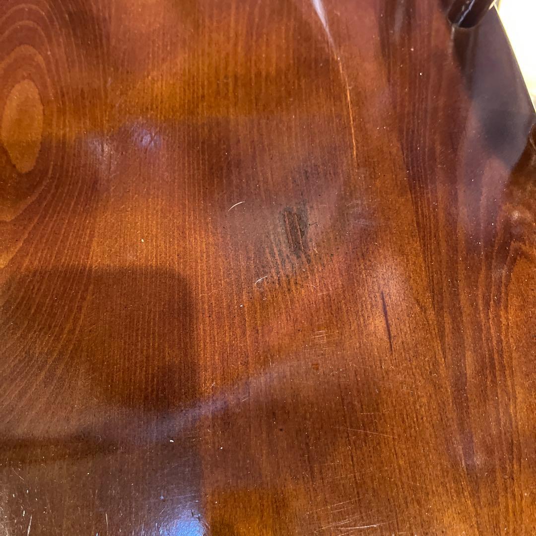 L４　オールドヴィンテージ 柏木工 ３６０度回転　ブナ無垢材　アームチェア