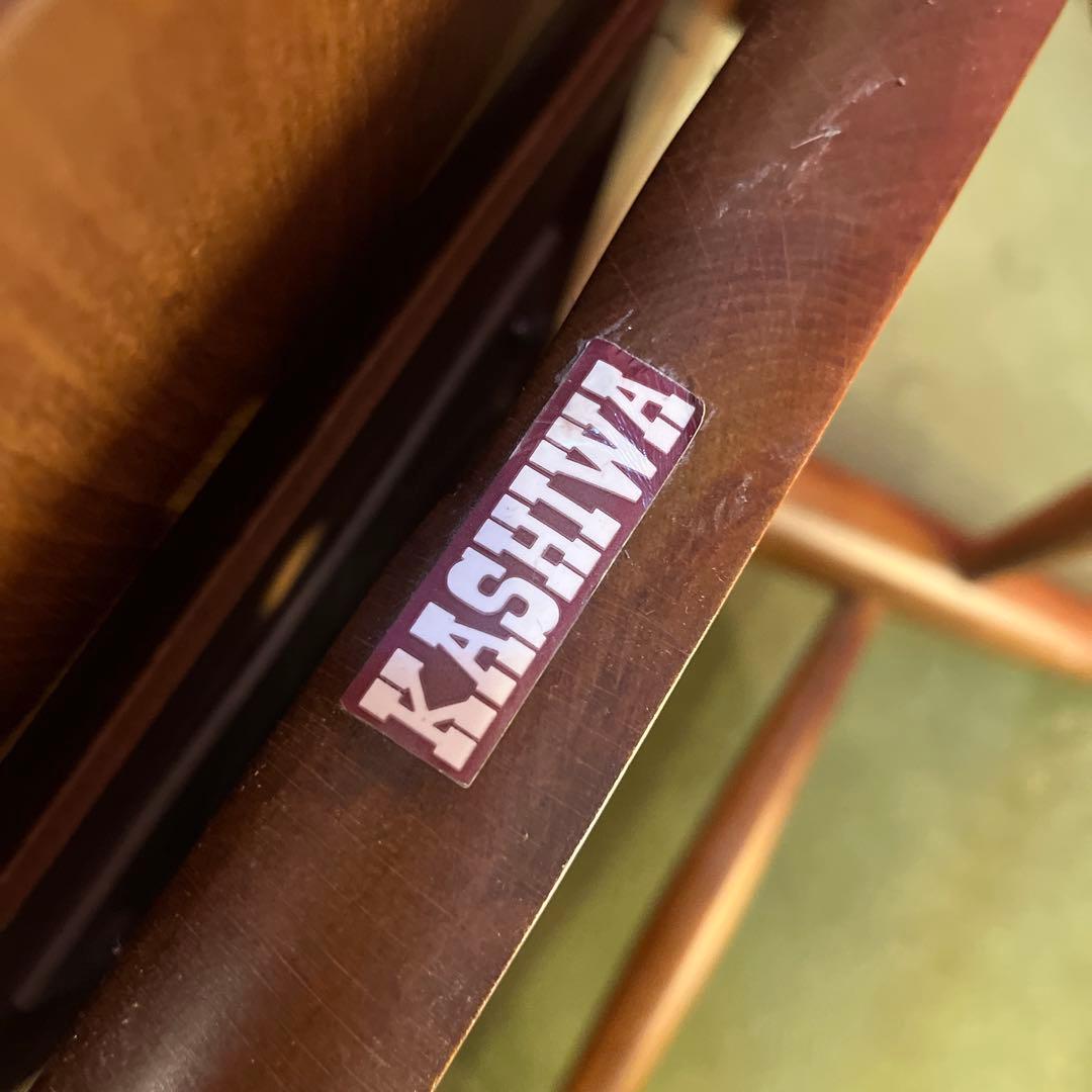 L４　オールドヴィンテージ 柏木工 ３６０度回転　ブナ無垢材　アームチェア