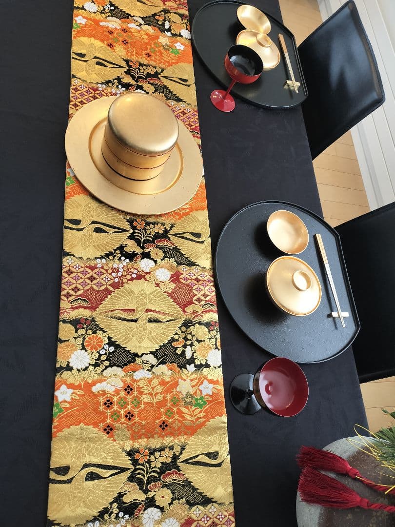 A944★高級‼️全通‼️ひな祭り‼️テーブルランナー2m24cm