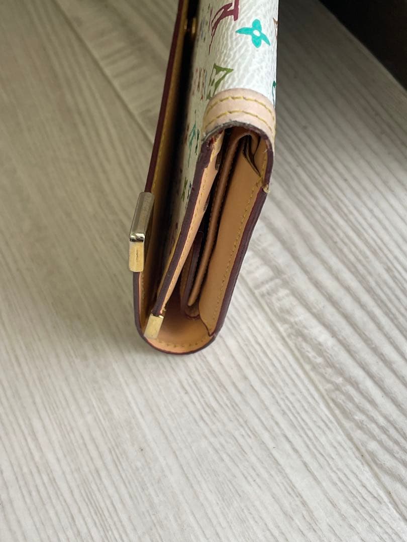 LOUIS VUITTONモノグラムマルチカラー ポルトトレゾール 三つ折長財布