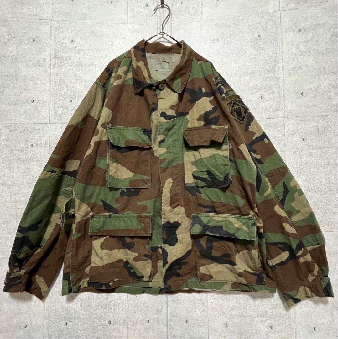 V10-12 米軍実物 マルチカム ミリタリージャケット 迷彩 ウッドランド