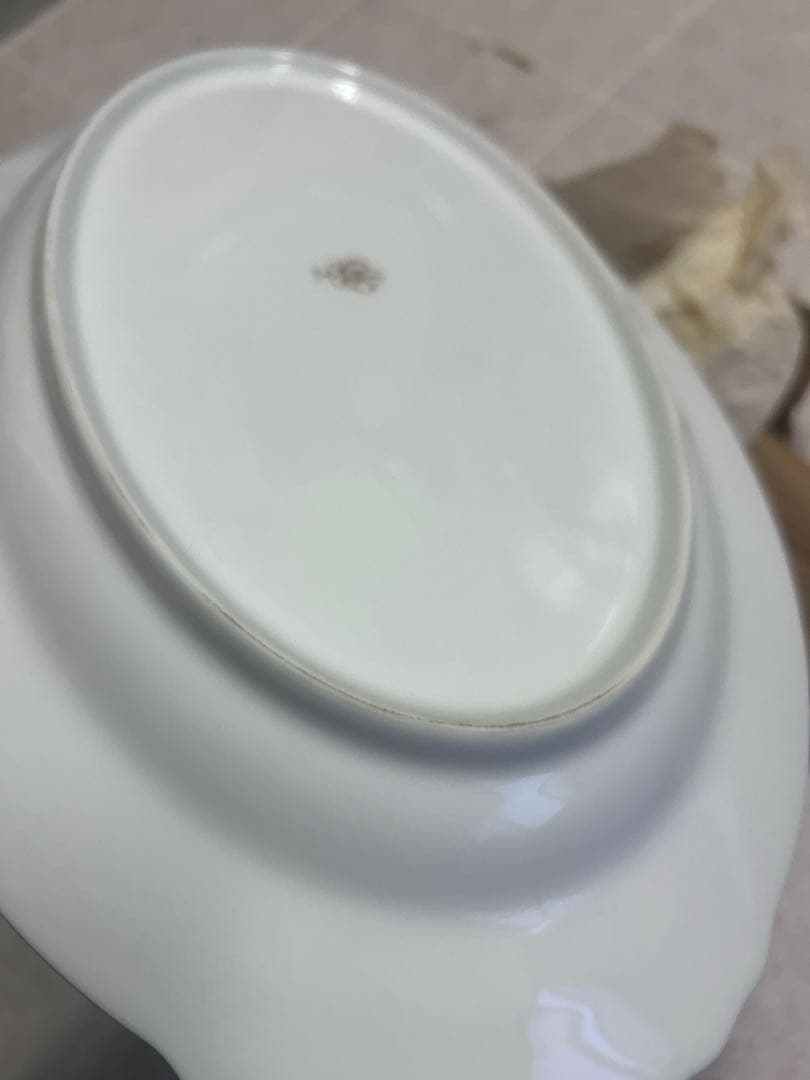 OKURA 大倉陶園　 片葉金蝕シリーズ　プレート2枚セット