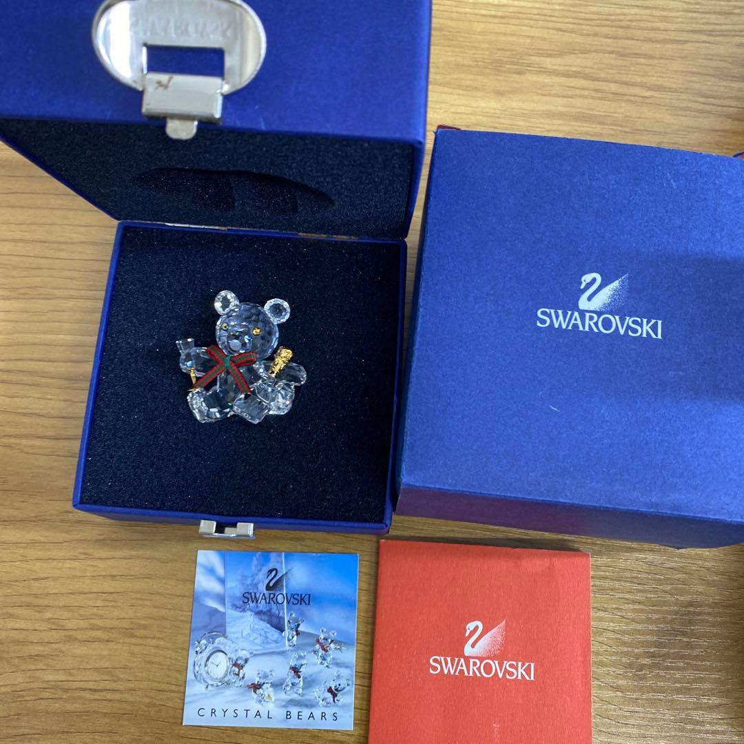 Swarovski クリスタルテディベア&クリスタルサンタクロースセット