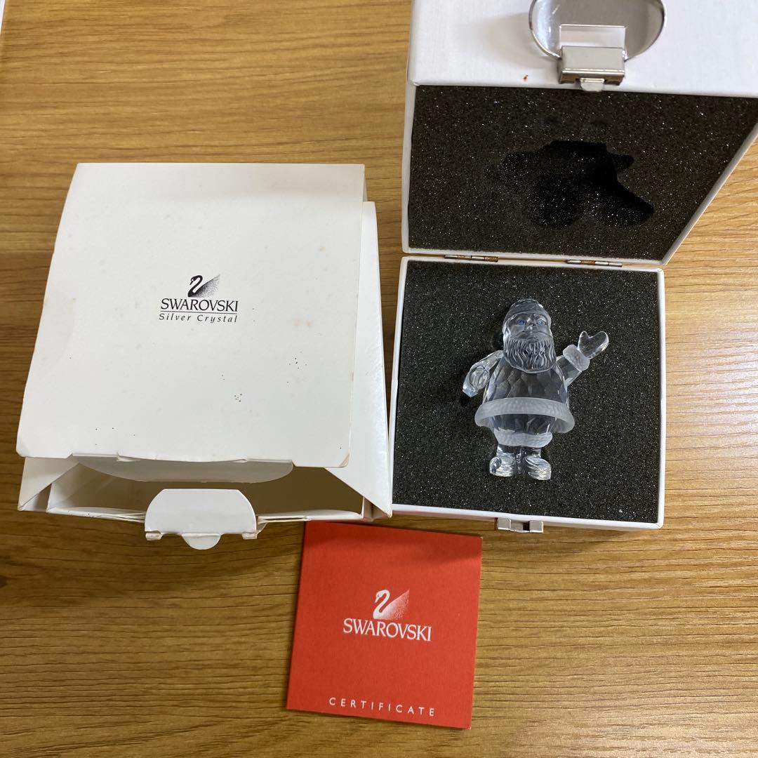 Swarovski クリスタルテディベア&クリスタルサンタクロースセット