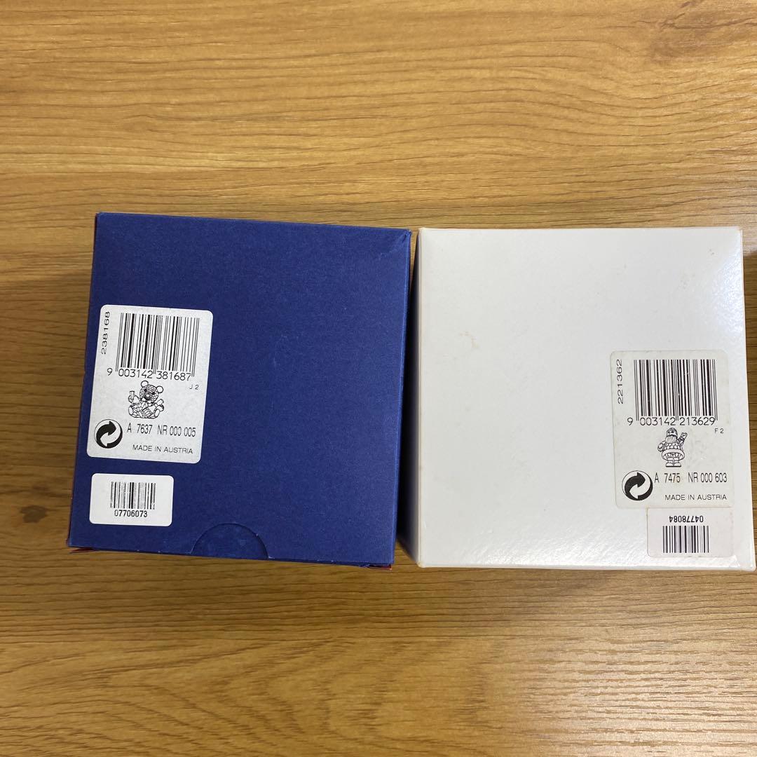 Swarovski クリスタルテディベア&クリスタルサンタクロースセット