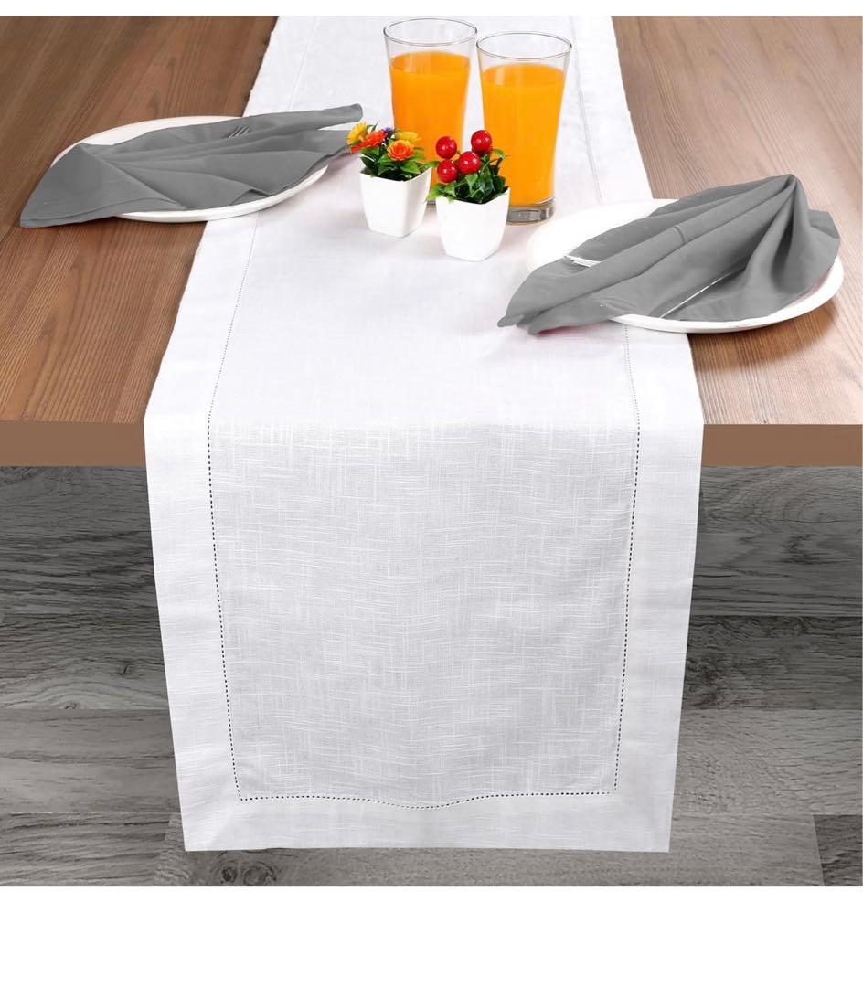 ダイニングテーブルランナー 100% スラブコットン