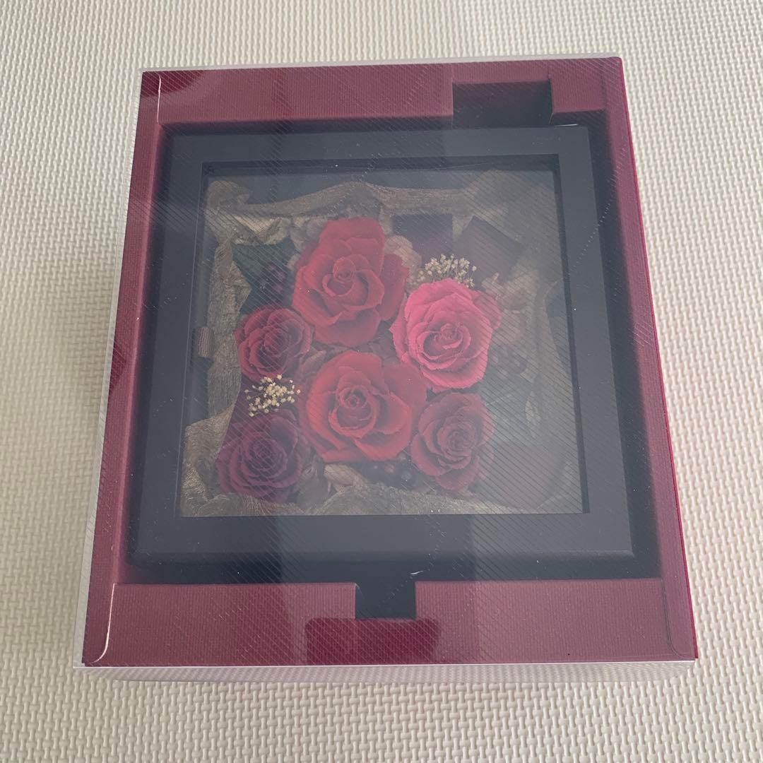 プリザーブドフラワー　小物入れ　オルゴール付き