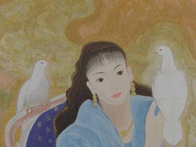 山田滋、【鳩】、希少な額装用画集より、新品額装付、状態良好