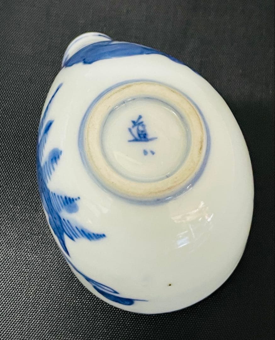 アンティーク道八　染付煎茶急須＊湯冷まし