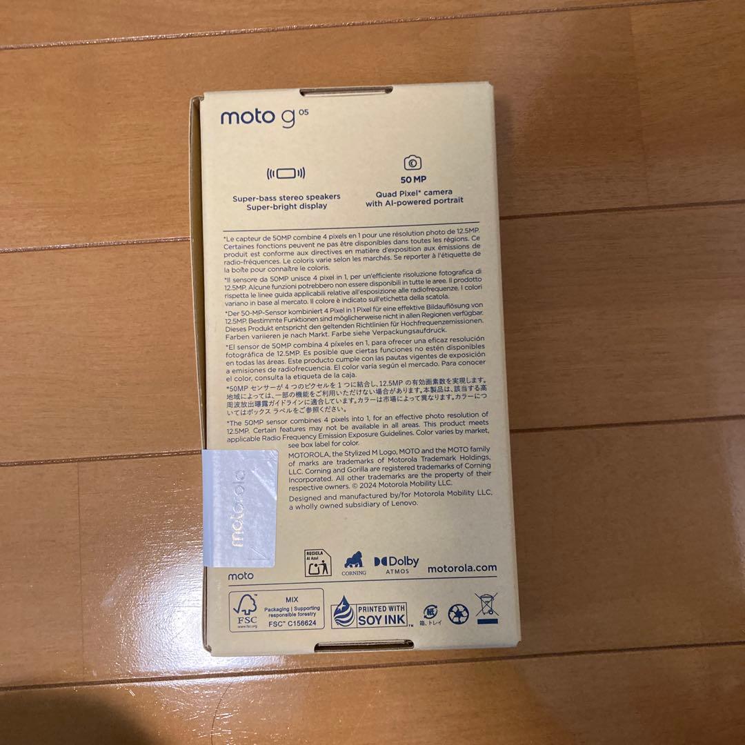 [新品] moto g05 128GB ミスティブルー