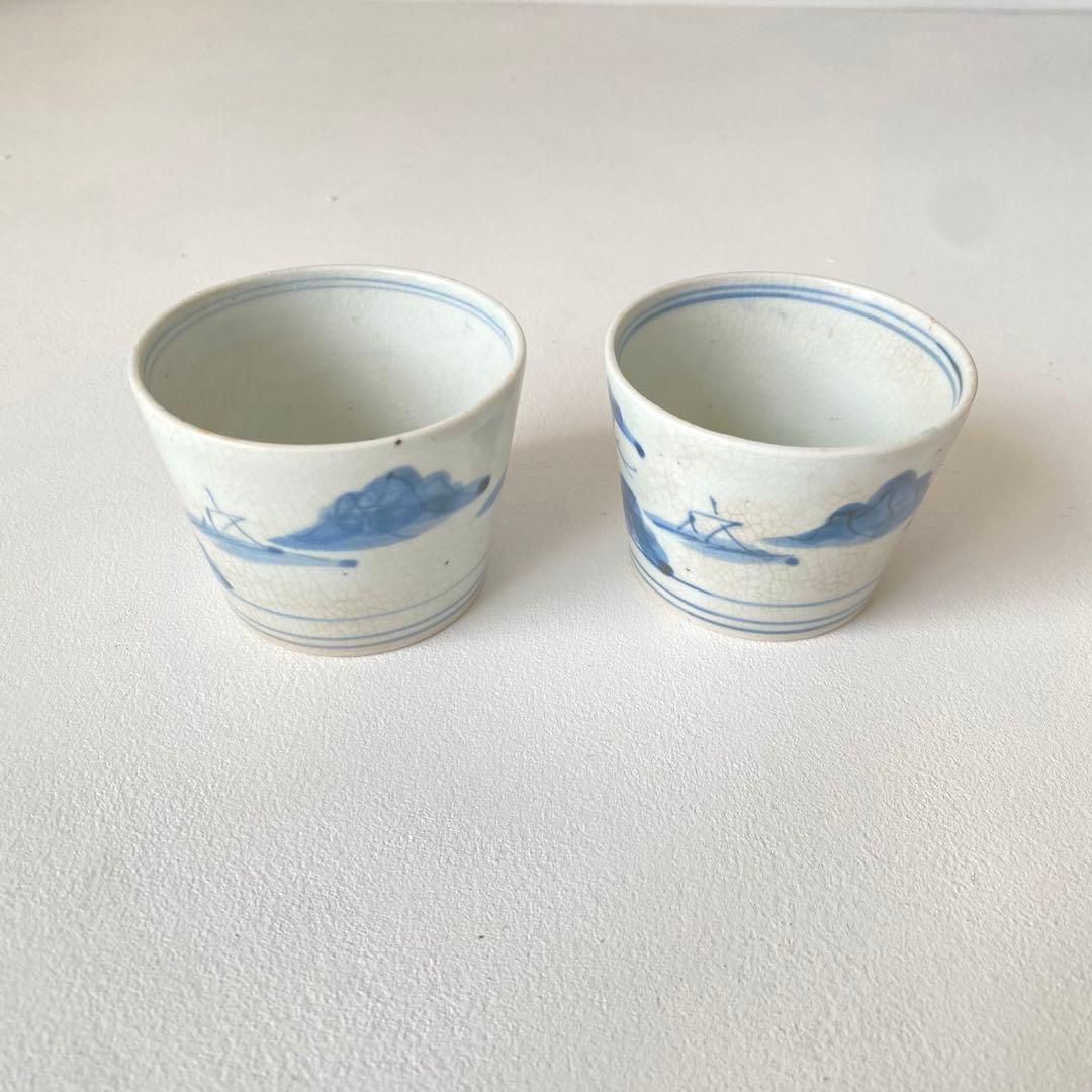 古伊万里　蕎麦猪口　2個セット　古美術　伊万里焼