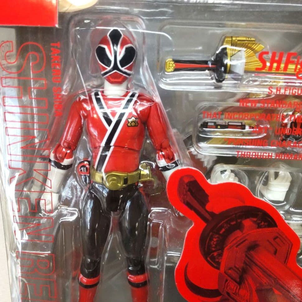 〈新品未開封〉S.H.Figuarts シンケンレッド&初回特典 黒子