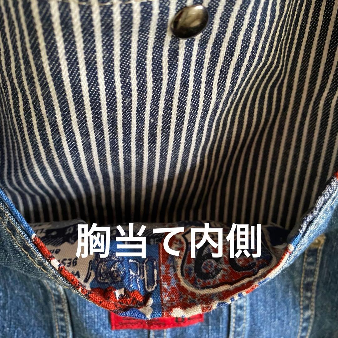 BIG デニムリメイク　トートバッグ　オーバーオール
