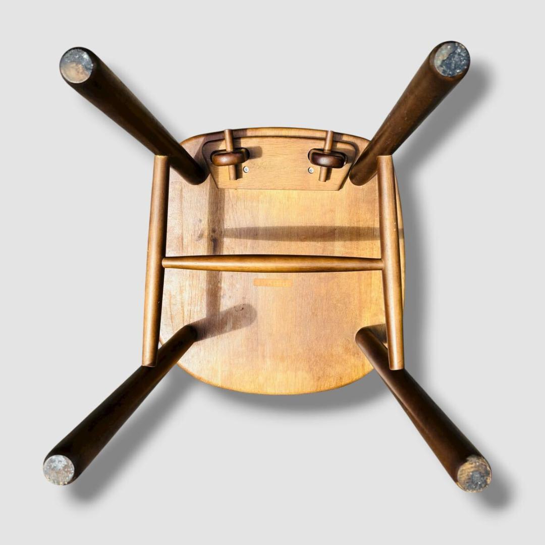廃盤品 レア カリモク ダイニングチェア ルスティック 2脚