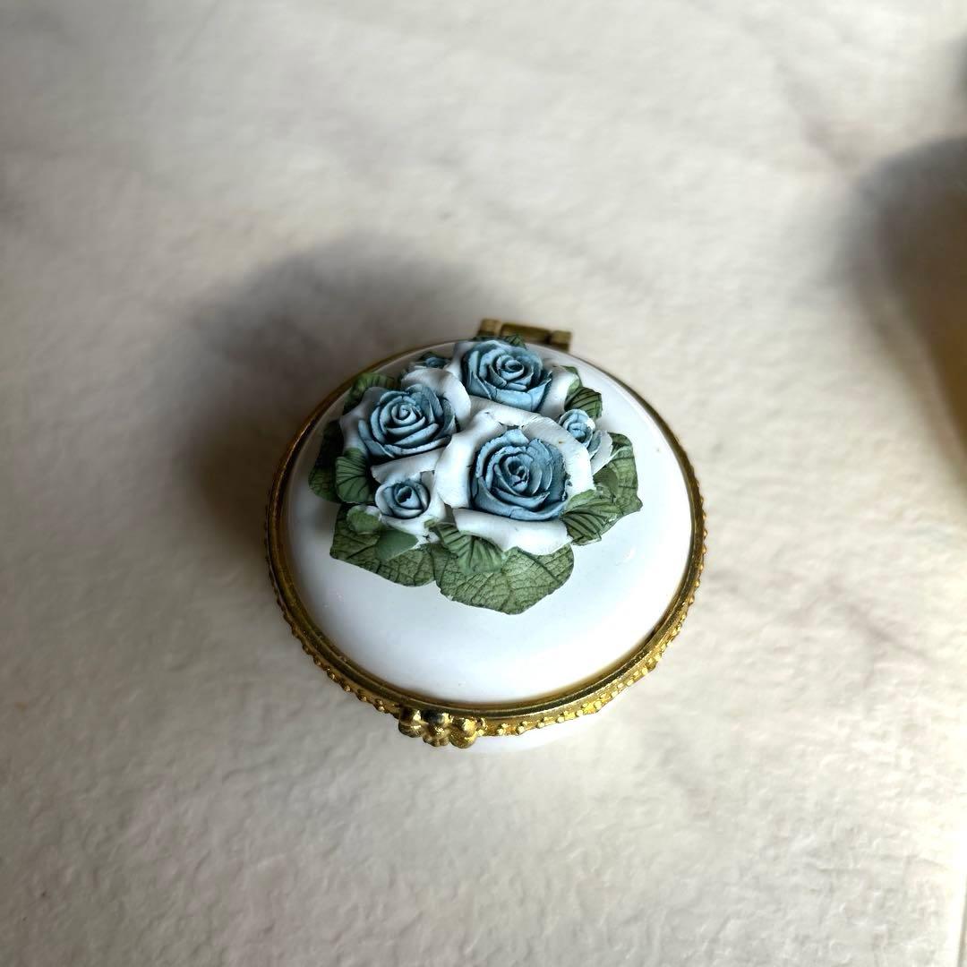 ビンテージ GENUINE ALABASTER イタリア製 ジュエリーボックス